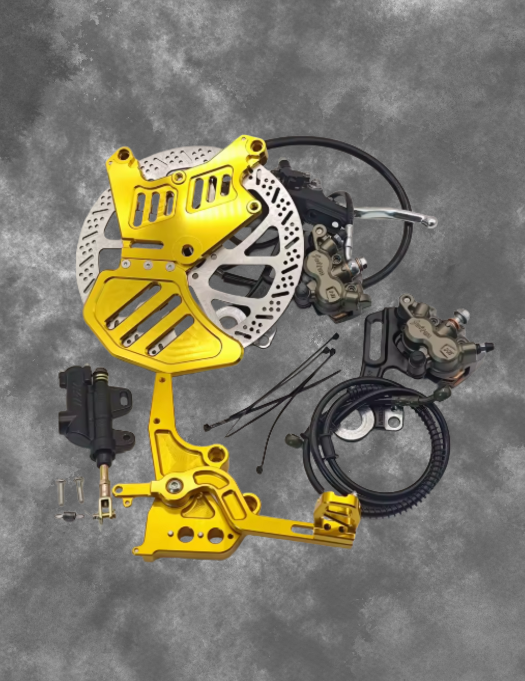 Ultra Bee Original 240mm Dual-Caliper Bracket Foot Brake Kit Rear Disc Brake Protection for Talaria XXX