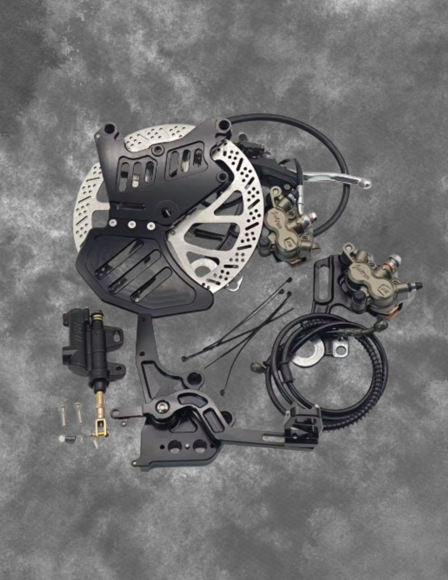 Ultra Bee Original 240mm Dual-Caliper Bracket Foot Brake Kit Rear Disc Brake Protection for Talaria XXX