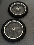 Talaria XXX / MX4, MX3, Sting - Supermoto Wheelset (Thick/Wide) - Chrome Silver