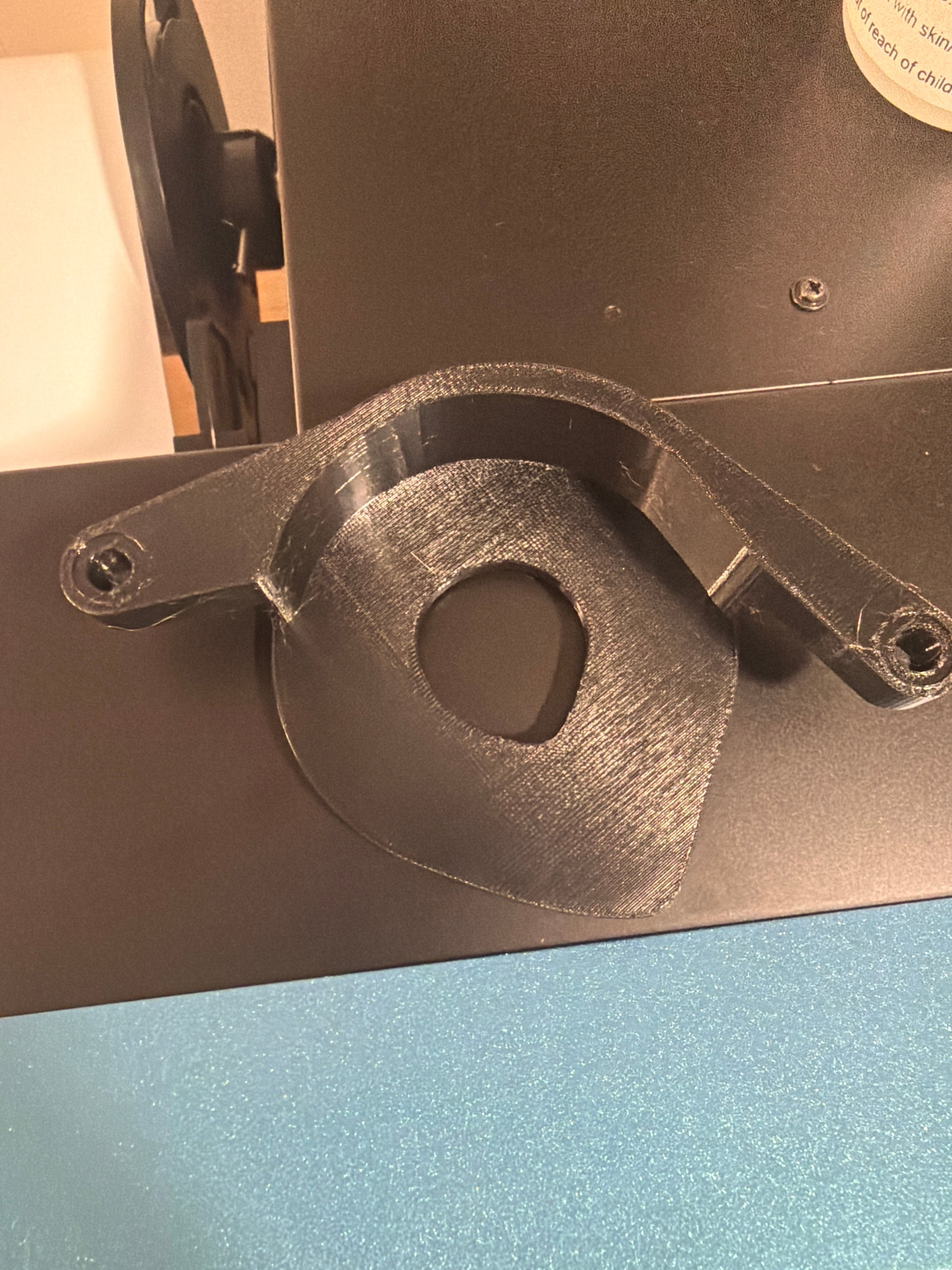 Motor cover with decal