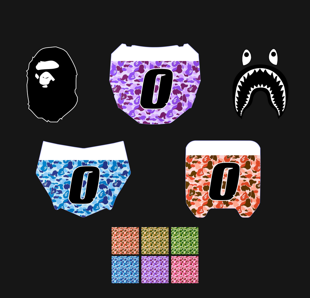 Bape Number Plate Decal (COLLECTIVE)