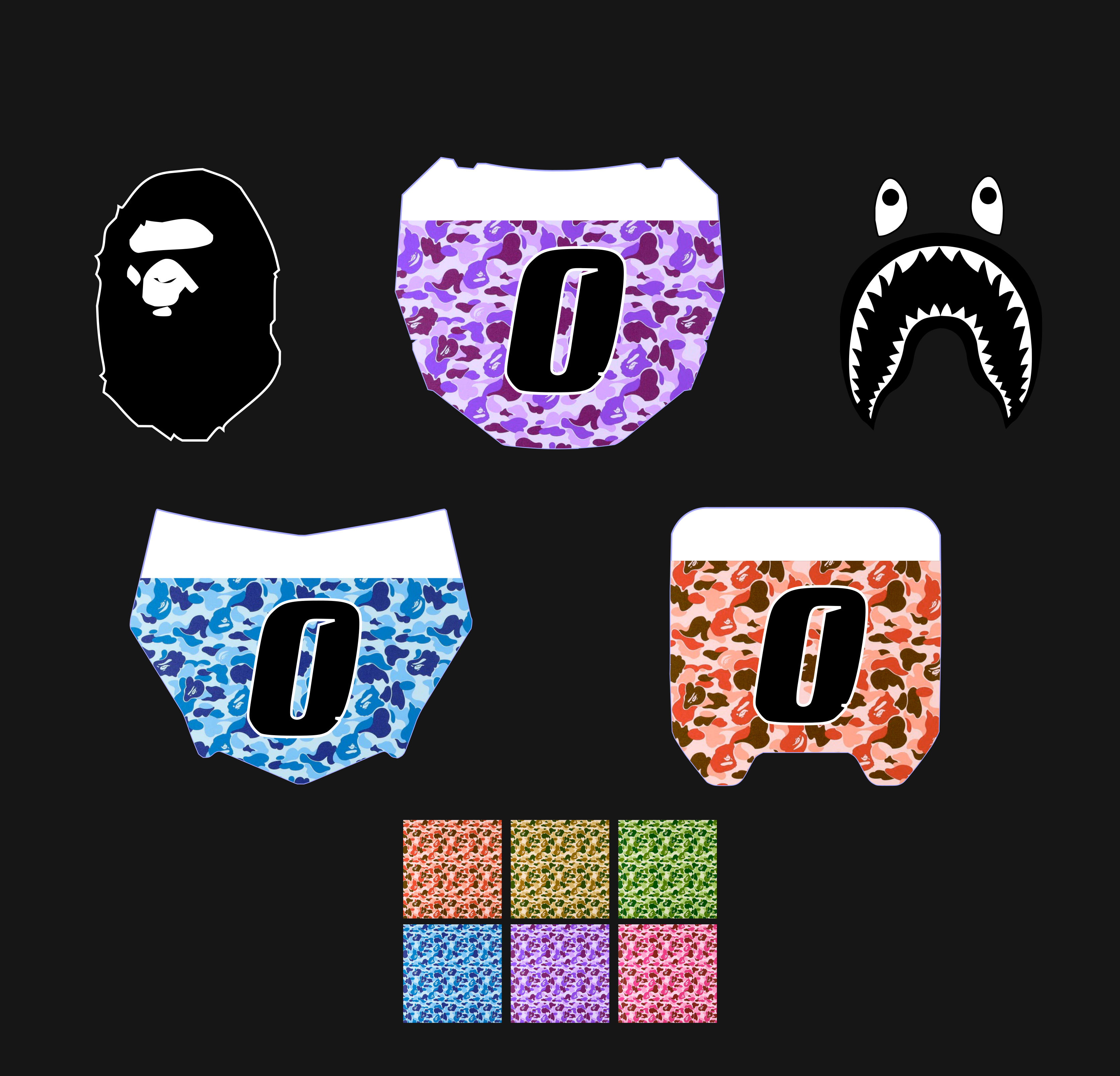 Bape Number Plate Decal (COLLECTIVE)