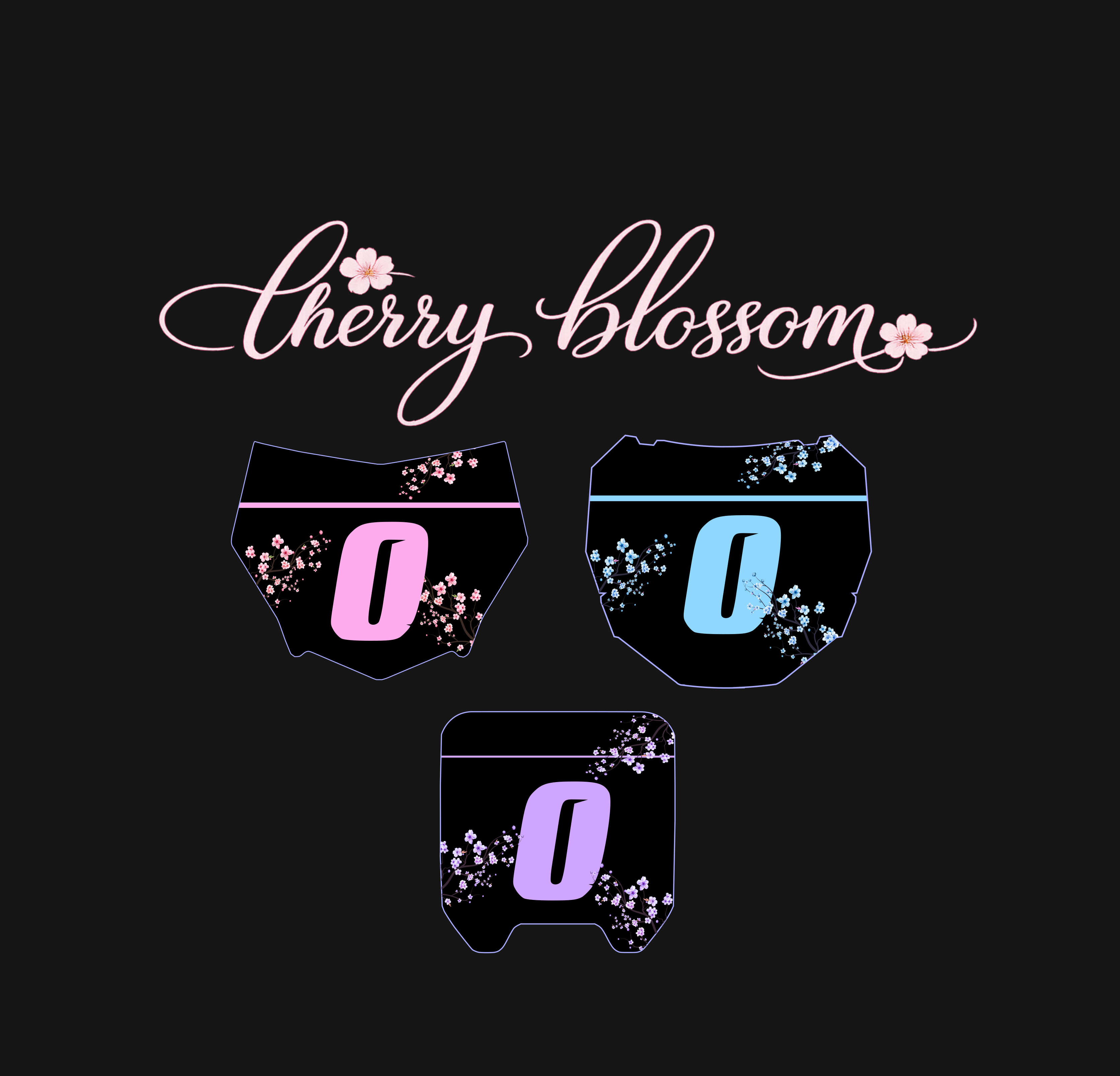 Cherry Blossom Plate Decal (COLLECTIVE)