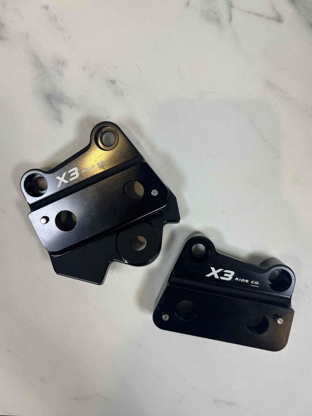 Talaria XXX Metal Foot Peg Brackets | CNC Upgrade Mounts (Black & Chrome)