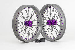 Warp 9 CUSTOMIZABLE "Supermoto" Wheel Set