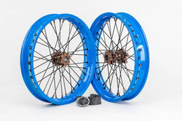 Warp 9 CUSTOMIZABLE "Supermoto" Wheel Set