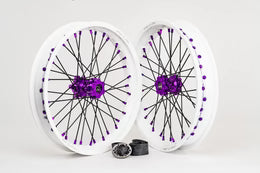 Warp 9 CUSTOMIZABLE "Supermoto" Wheel Set