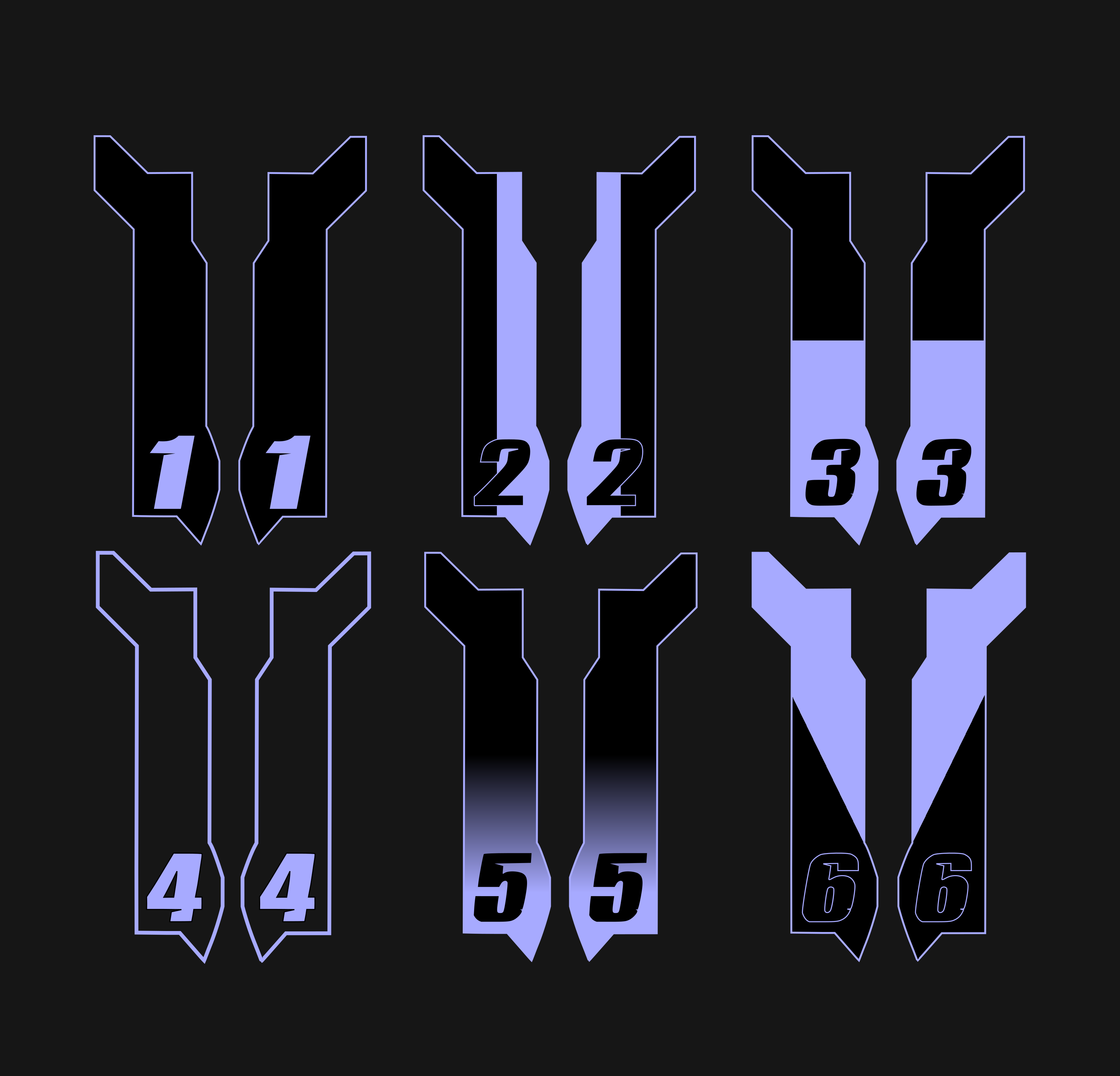 Custom Eride Pro SS 2.0 Fork Guard Decals (COLLECTIVE)