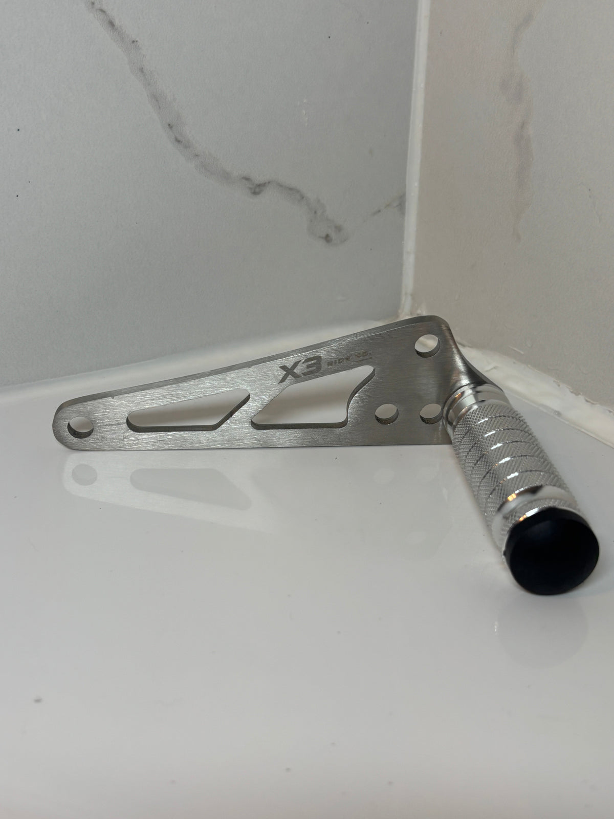 Talaria XXX Foot Lock Bracket Kit | With Chrome CNC Metal Foot Lock for XXX & XXX Pro