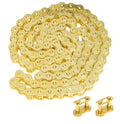 Tuttio Soleil 01 & Yozma Gold Chain Upgrade – Heavy Duty 420 E-Bike Chain (116 Links)