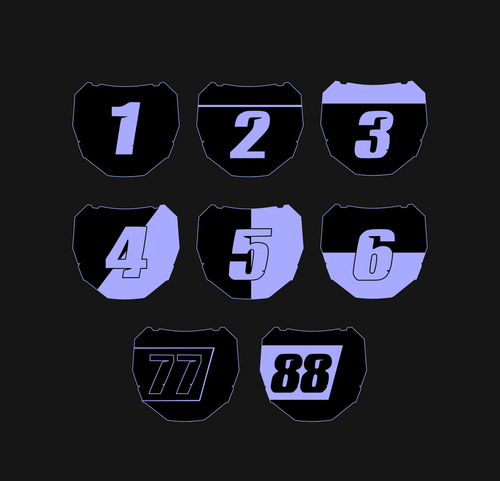 Custom Odi Number Plate Decal (Collective)