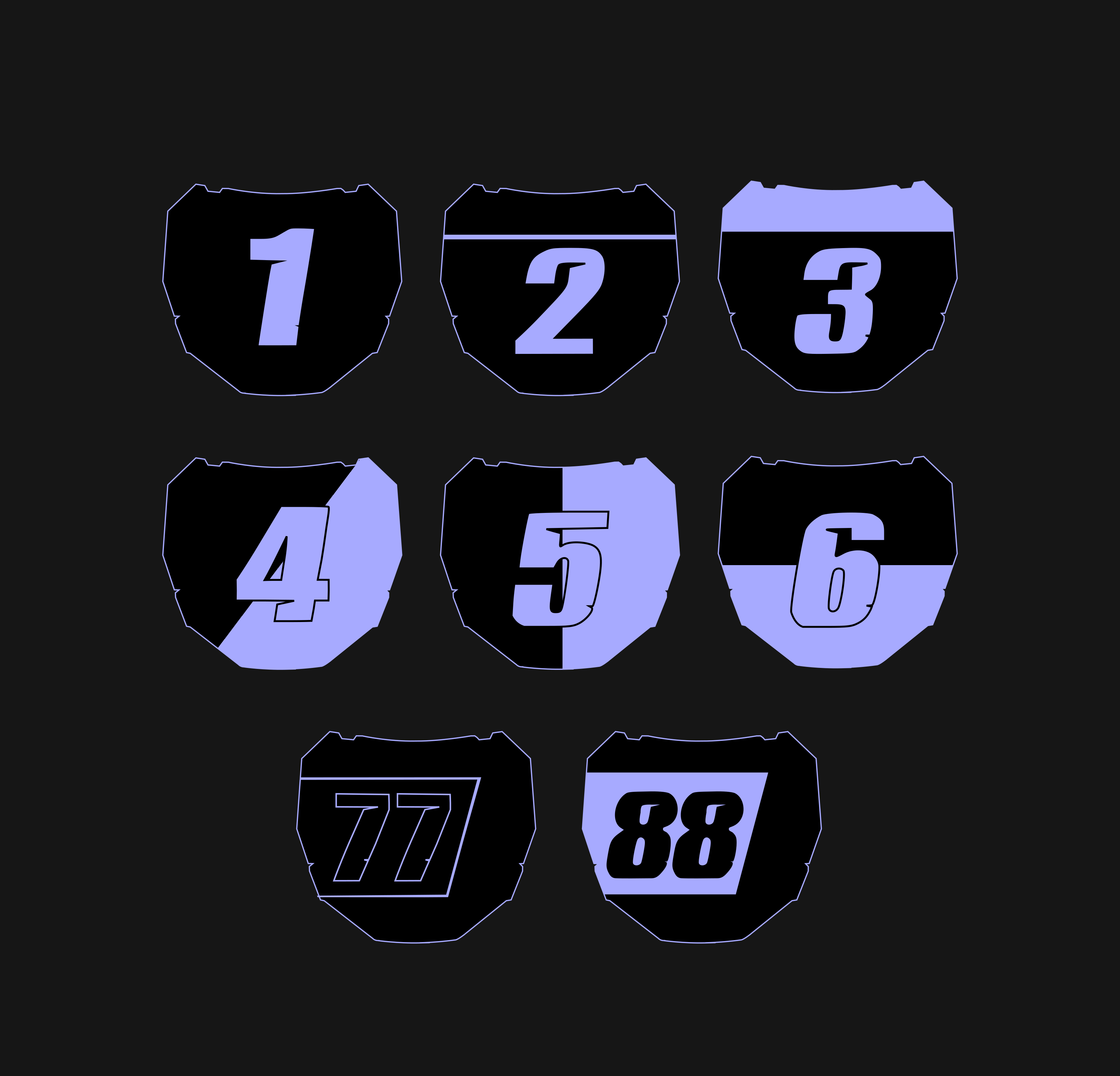 Custom Odi Number Plate Decal (Collective)