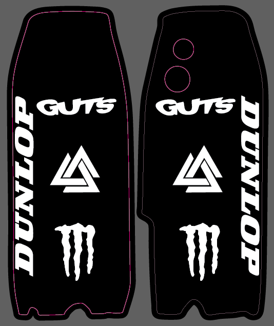 Tuttio fork guard decals
