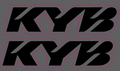 KYB fork decals