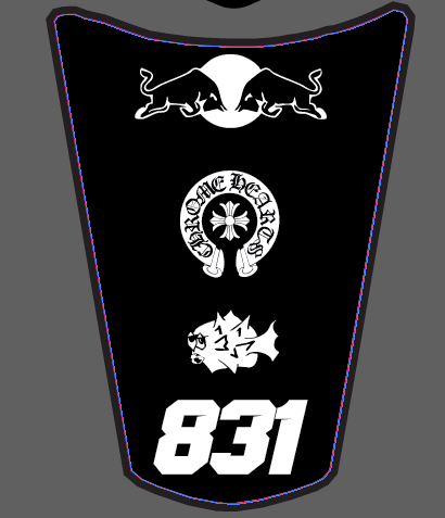 Eride pro rear fender decals