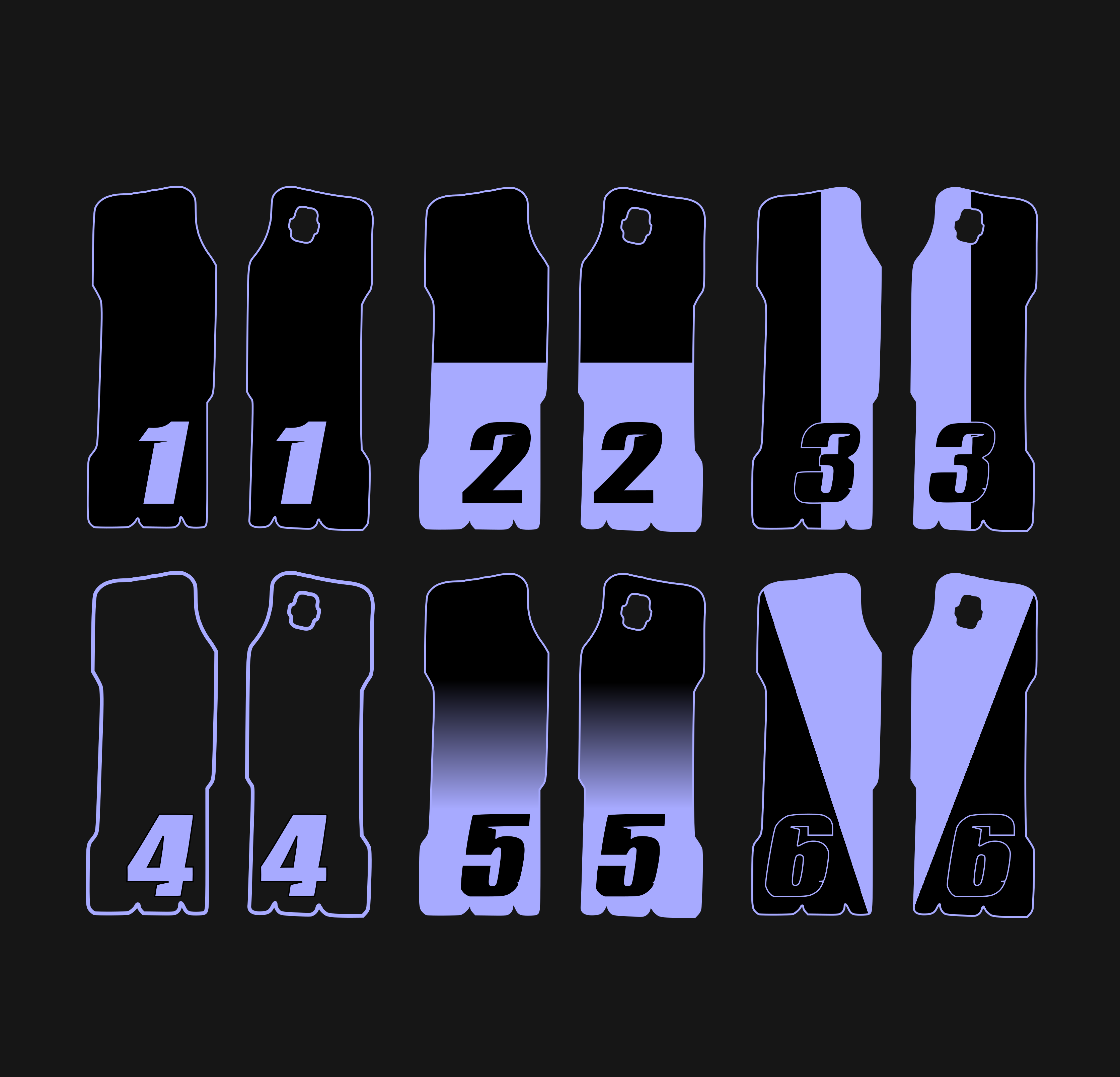 Custom Surron Lbx Fork Guard Decals (COLLECTIVE)