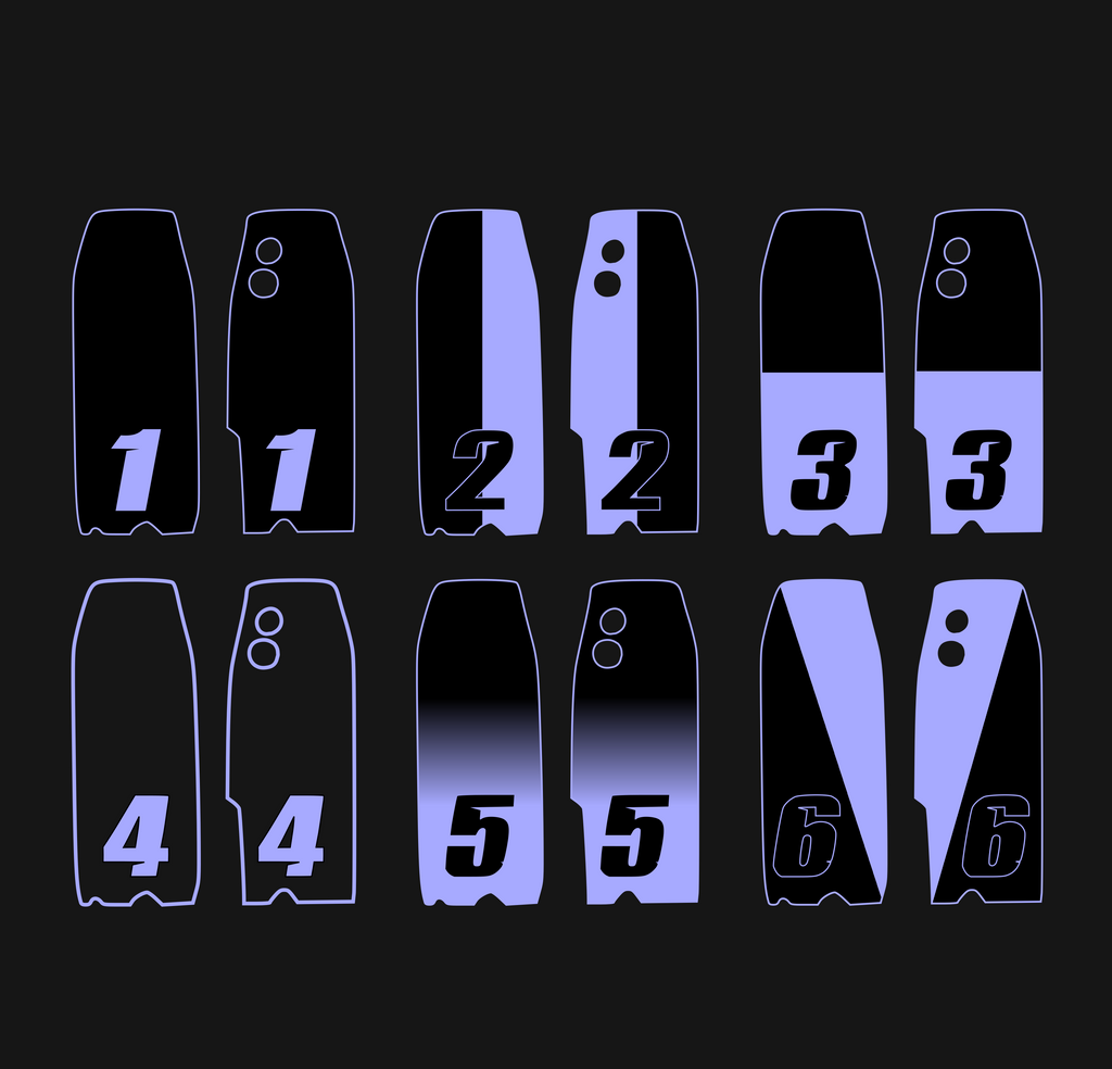 Custom Tuttio Fork Guard Decals (COLLECTIVE)