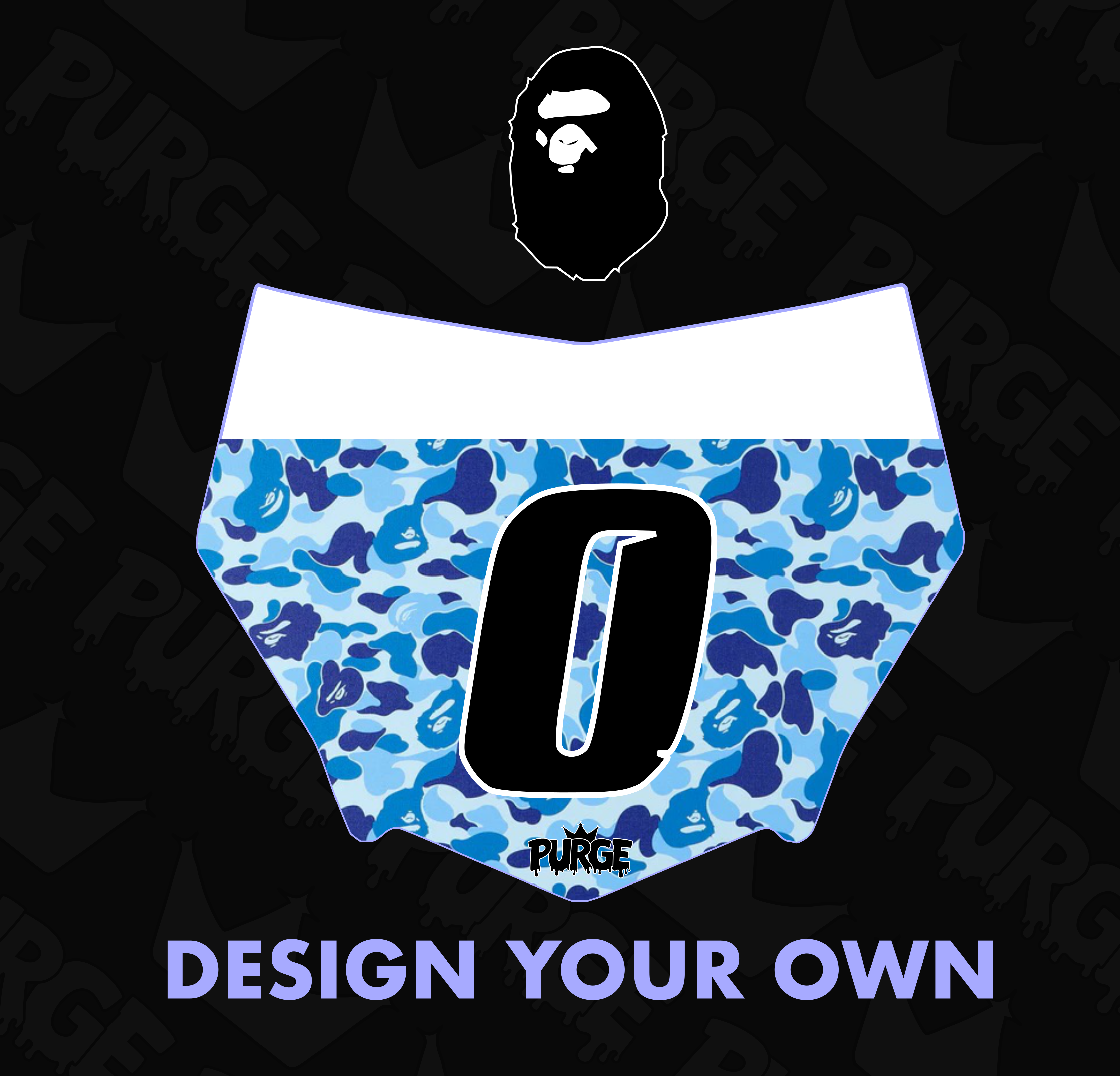 Bape Number Plate Decal (COLLECTIVE)