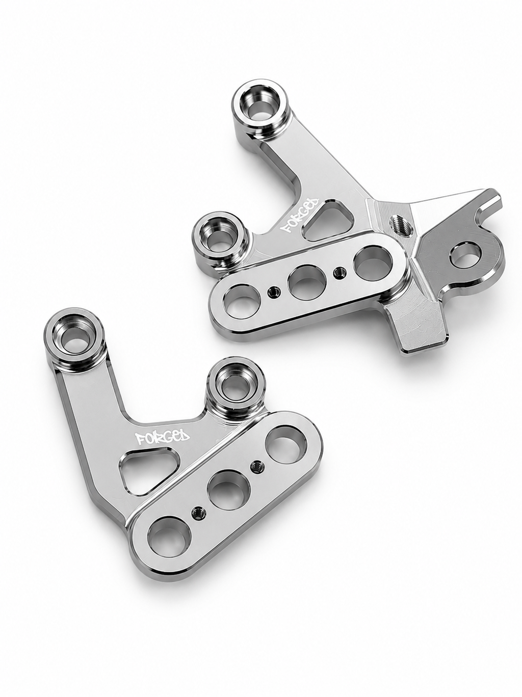 Chrome Silver Foot Peg Brackets for Sur-Ron Light Bee X & E-Ride Pro – Heavy Duty Upgrade