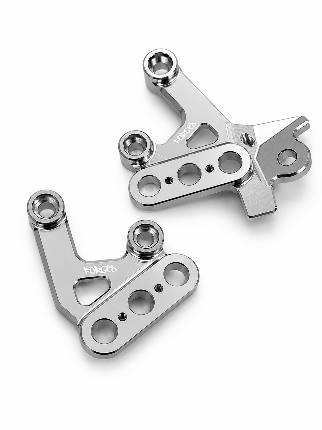 Chrome Silver Foot Peg Brackets for Sur-Ron Light Bee X & E-Ride Pro – Heavy Duty Upgrade